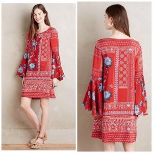 ❌SOLD❌Anthropologie Vanessa Virginia Silk Sleeve Shift